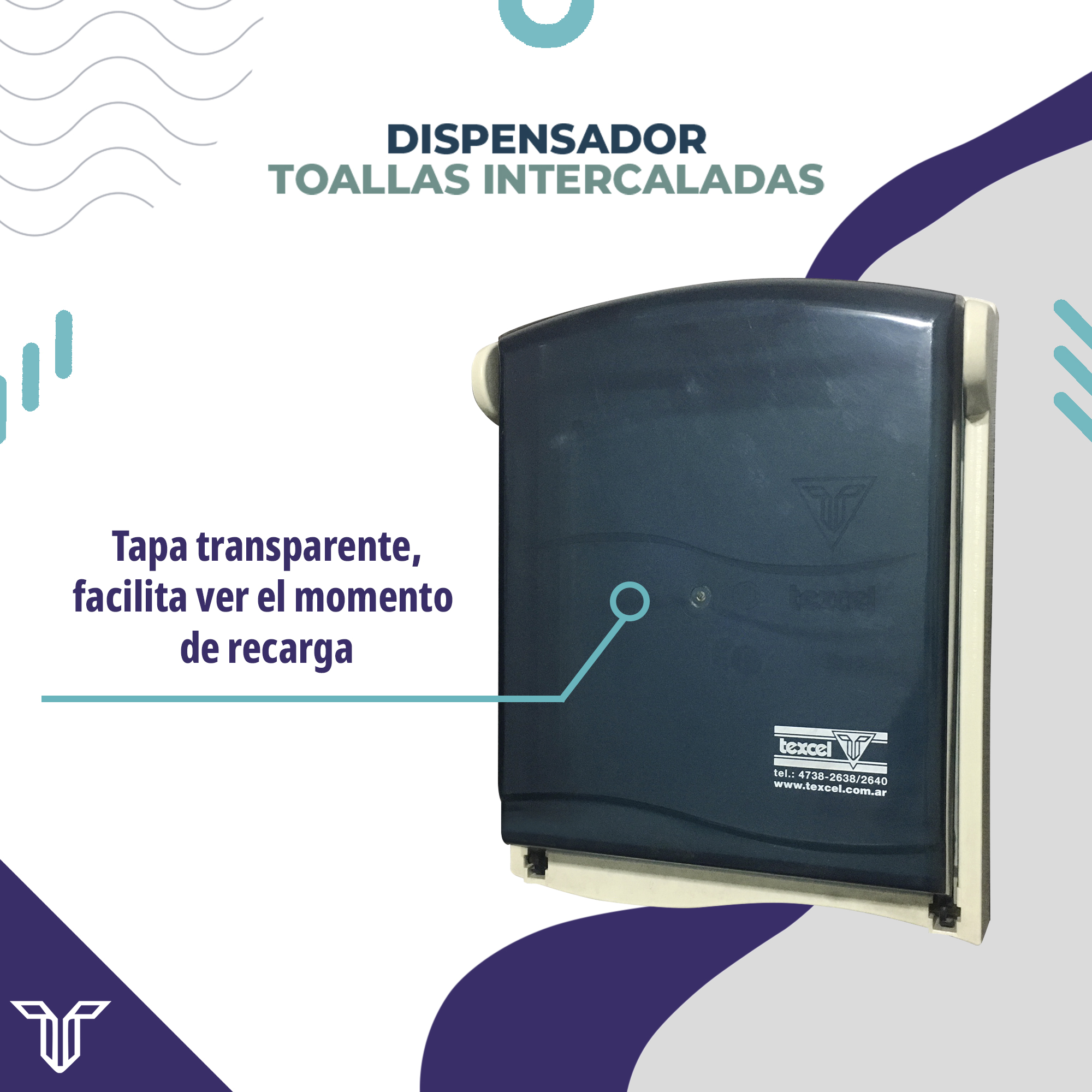 Dispensador Toalla Intercalada Americana - Imagen 3