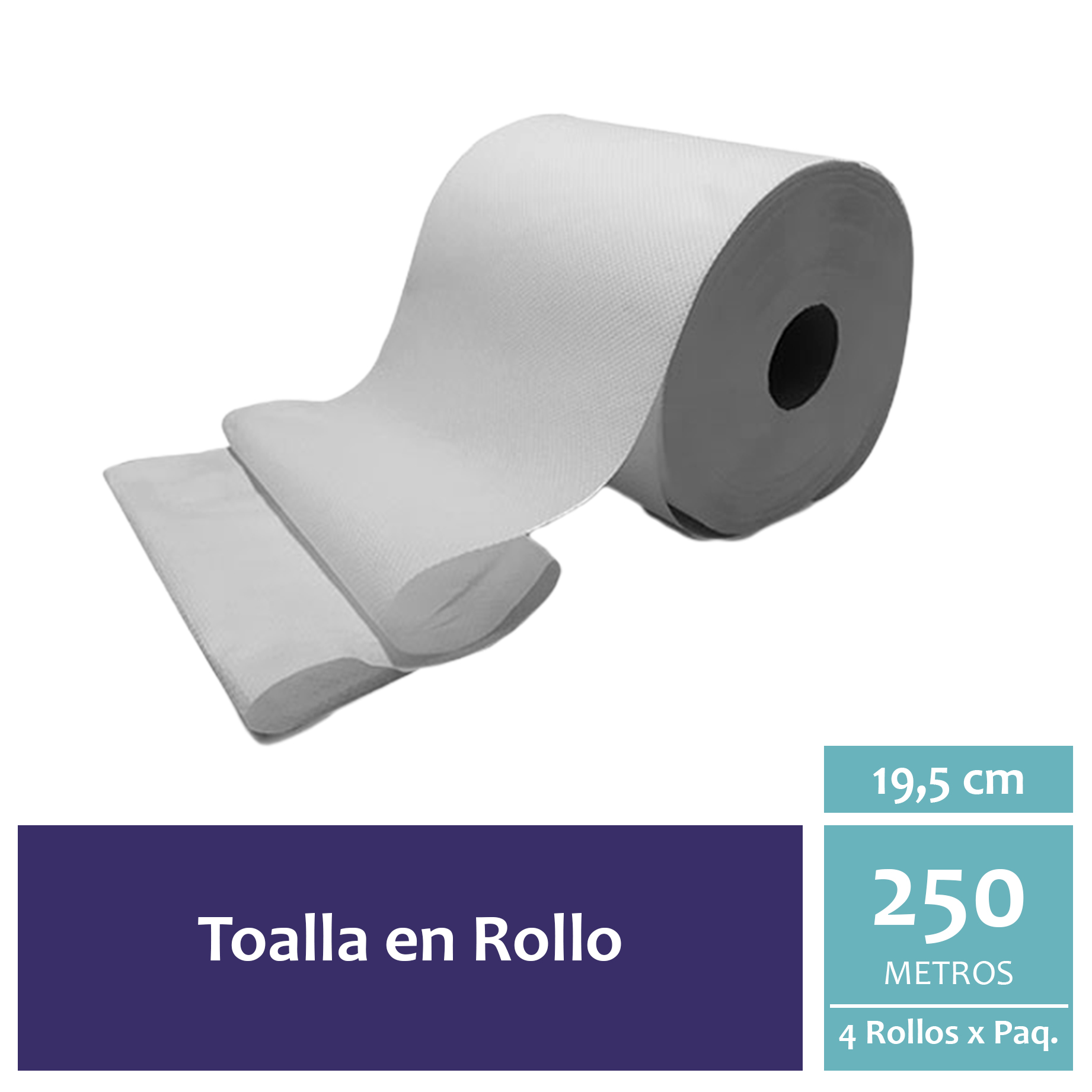Toalla en Rollo x 250 Metros - Imagen 2