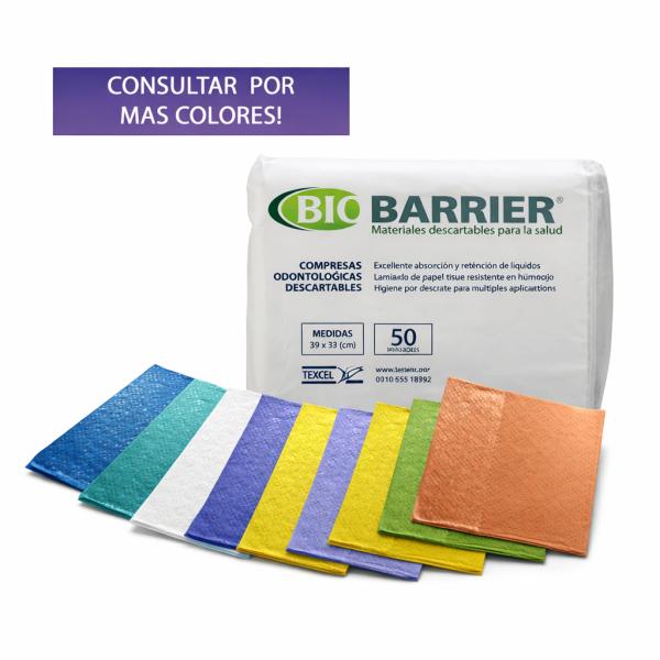 Baberos odontológicos colores