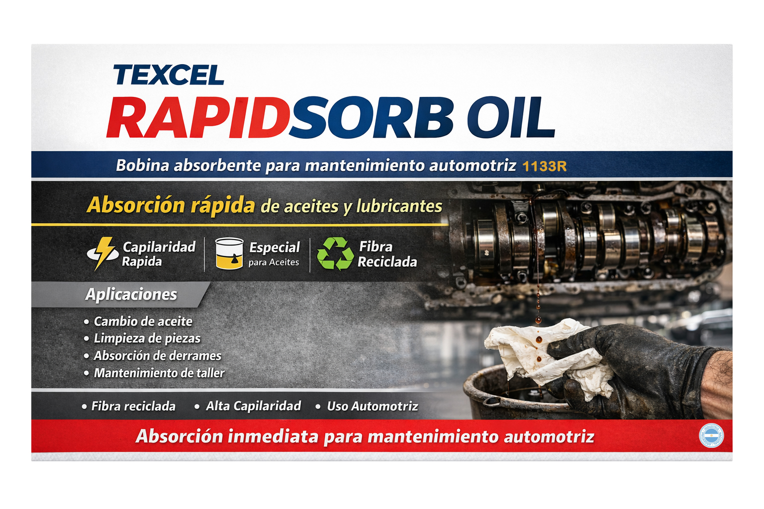 Bobina industrial RAPIDSORB OIL - Imagen 2