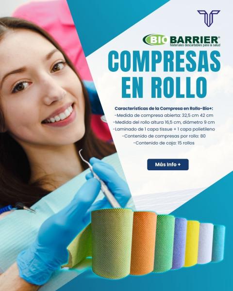 BIO+ Rollo de compresas