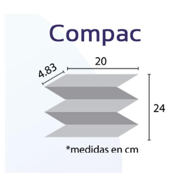 Toallas Intercalas Blancas COMPAC 3130
