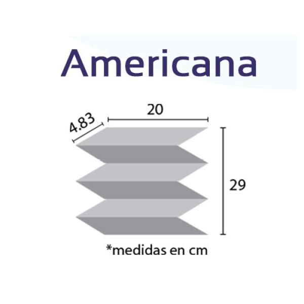 Toallas Intercaladas Blancas Americana 2167